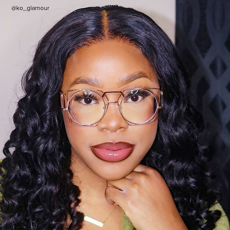 Ybarra Geometric Gold Glasses | Zeelool Glasses5