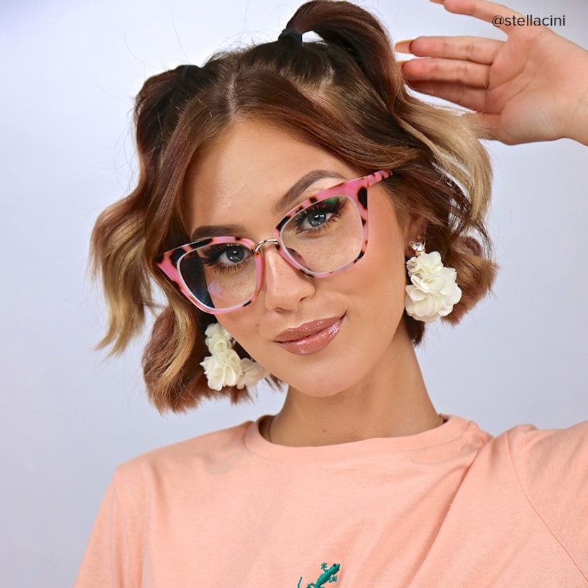 Chandrikar Cat Eye Pink-Floral Glasses