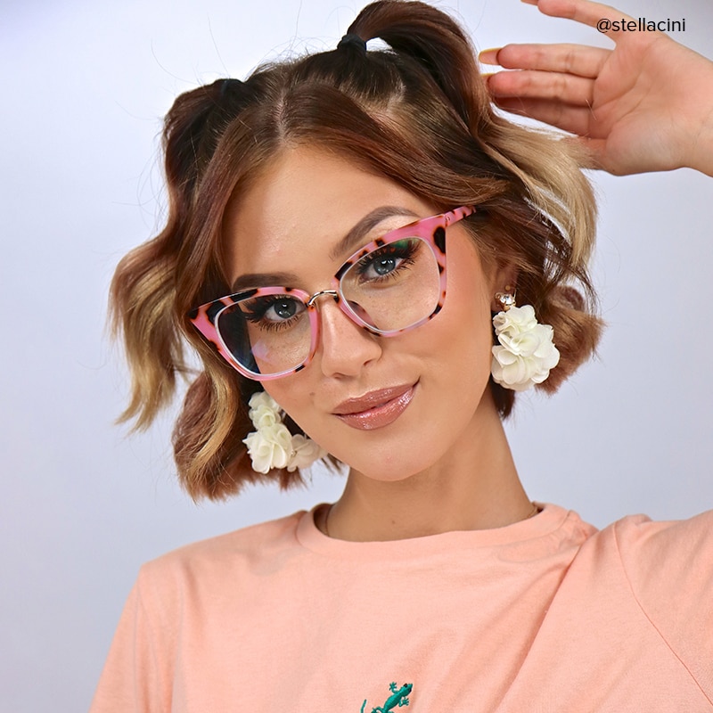 Chandrikar Cat Eye Pink-Floral Glasses