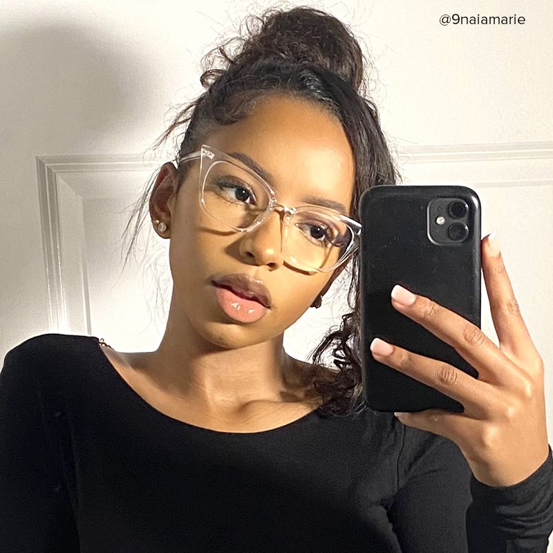 Chandrikar Cat Eye Clear Glasses