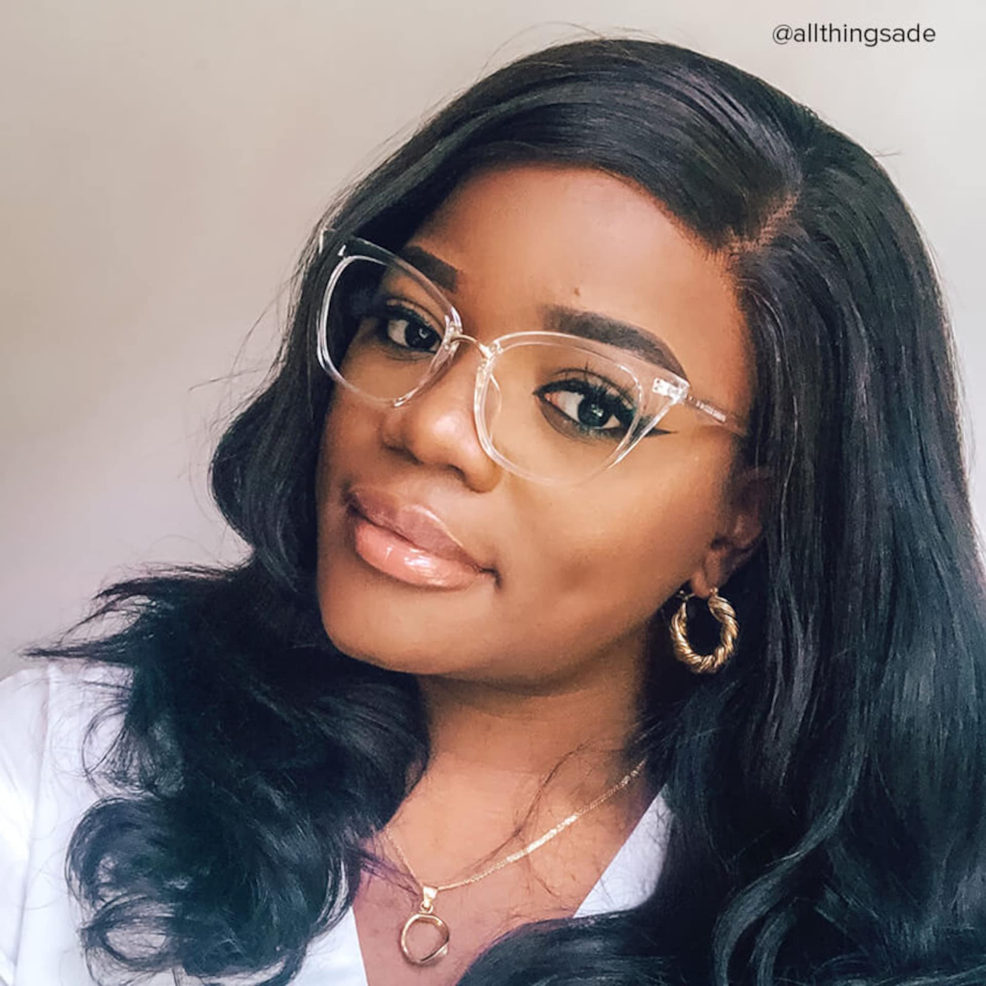 Chandrikar Cat Eye Crystal Frame Glasses | Zeelool Optical6