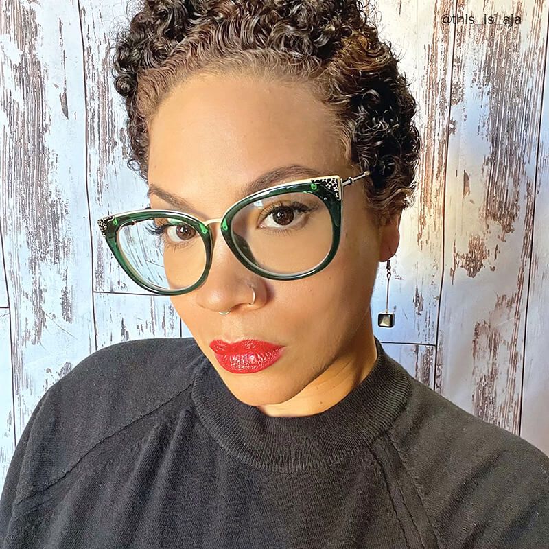 Dalton Cat Eye Dark Green Frame Glasses | Zeelool10