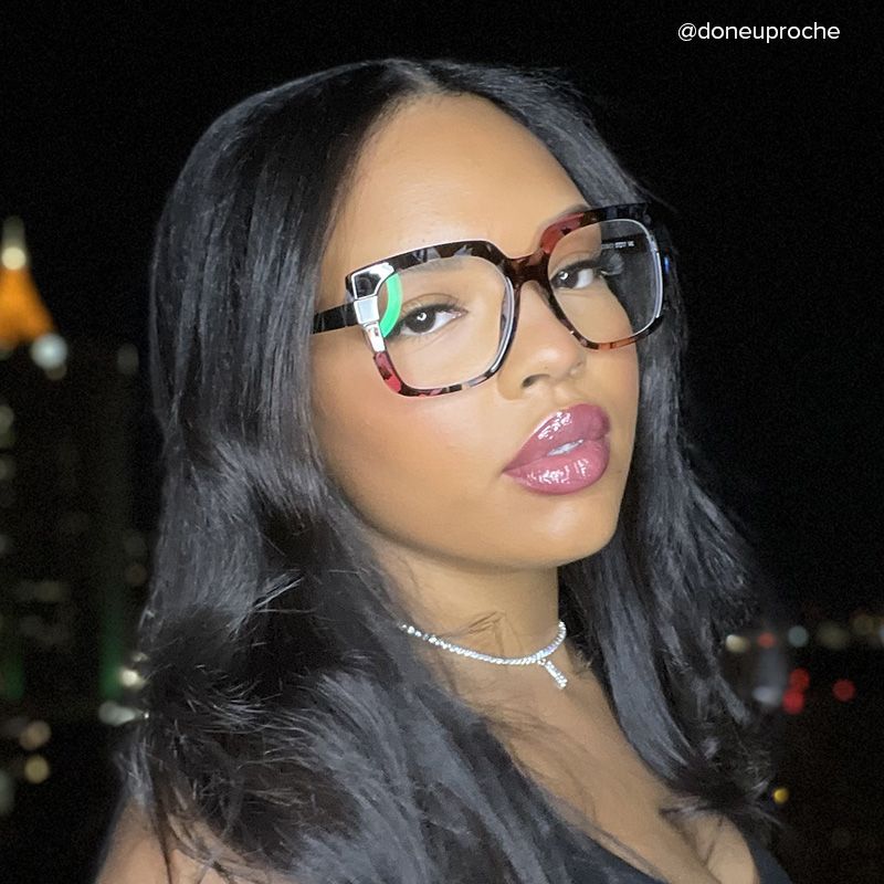 Reeves Square Floral Glasses | Zeelool Glasses7