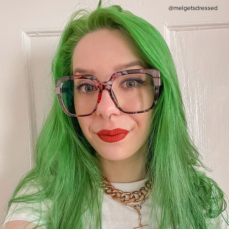 Reeves Square Floral Glasses | Zeelool Glasses5