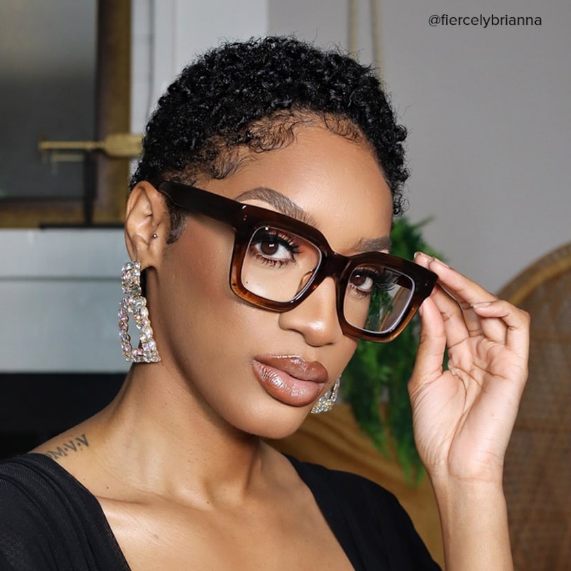 Trinity Square Tawny Glasses | Zeelool Glasses