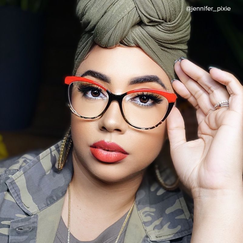 Marcus Cateye Red Glasses