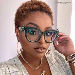 Miguel Cateye Dark-Green Glasses4