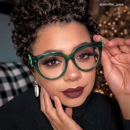 Miguel Cateye Dark-Green Glasses5