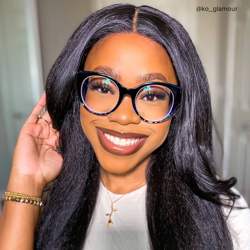 Migdalia Cateye Dark-Blue Glasses | ZEELOOL Canada5