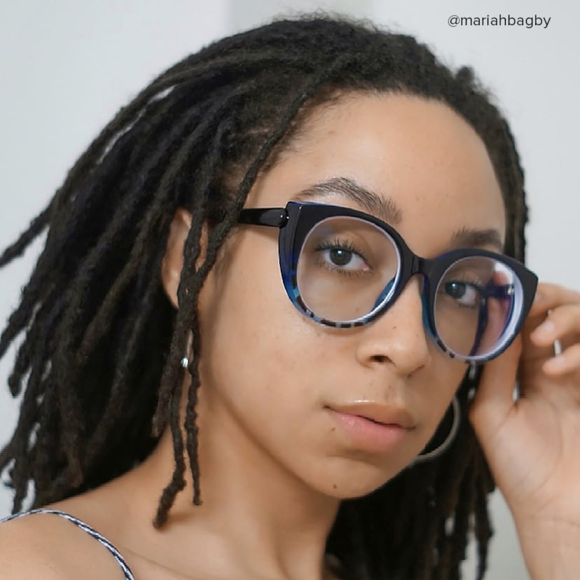 Migdalia Cateye Dark-Blue Glasses