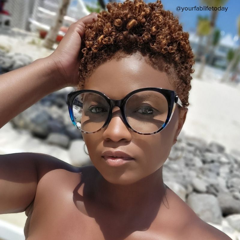 Migdalia Cateye Dark-Blue Glasses | ZEELOOL Canada4