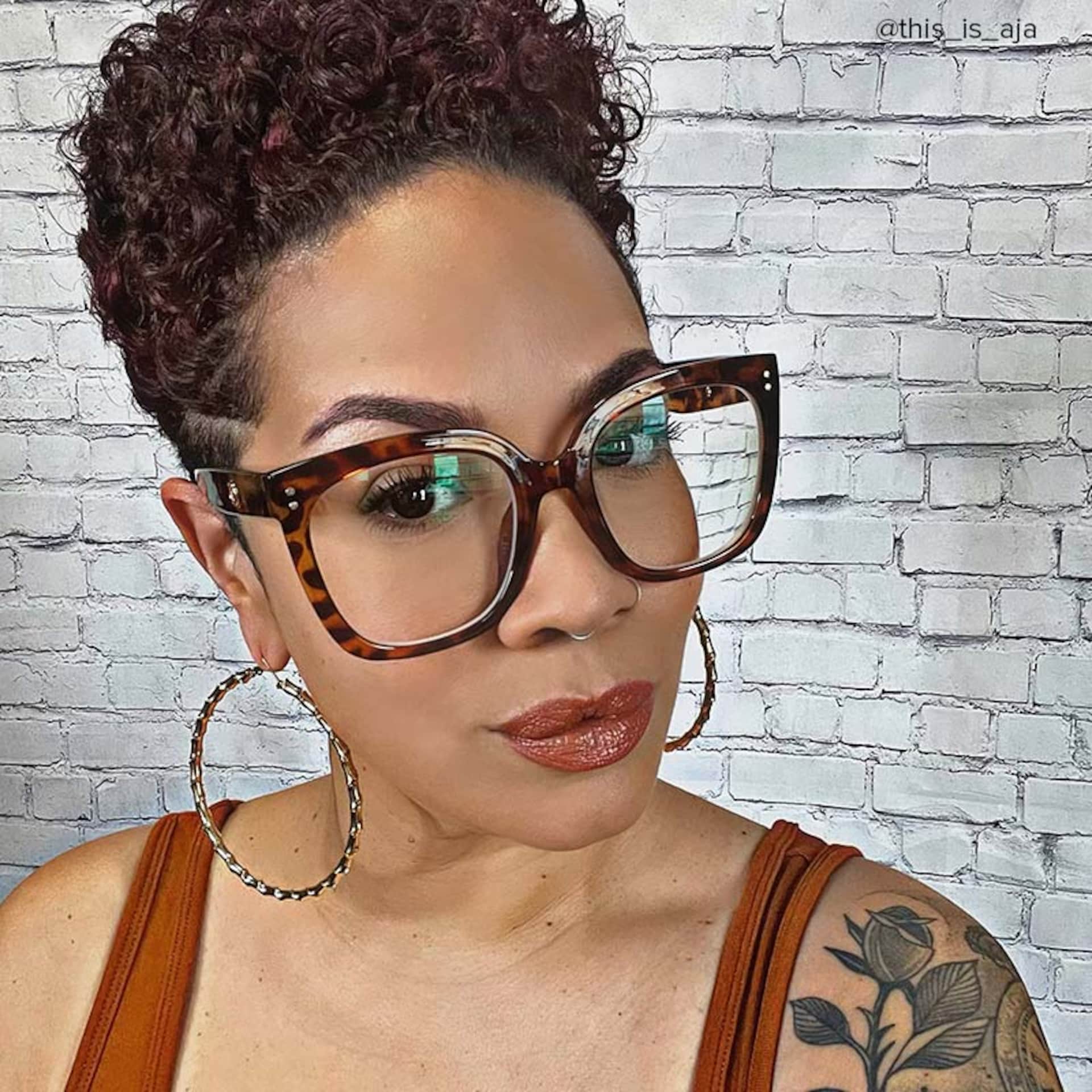 Ebony Tortoise Eyeglasses and Square Glasses Frames6