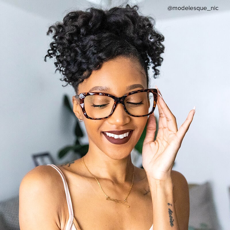 Edna Cateye Yellow-Tortoise Glasses