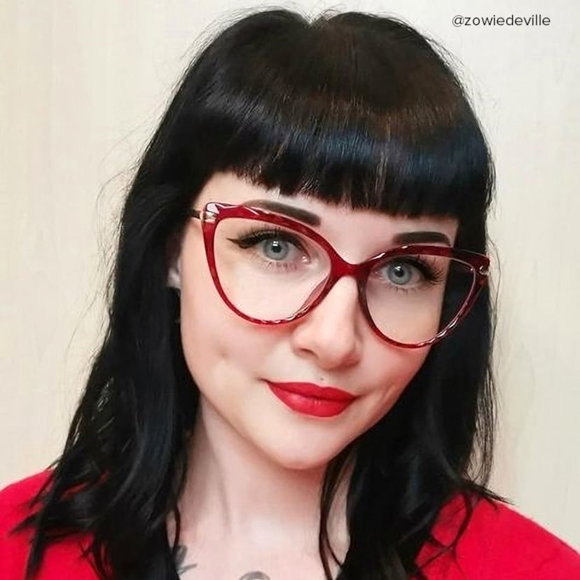 Lucas Cateye Red Glasses