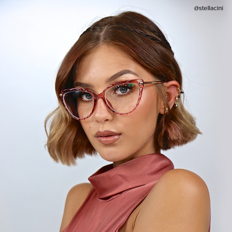 Lucas Cateye Pink Glasses