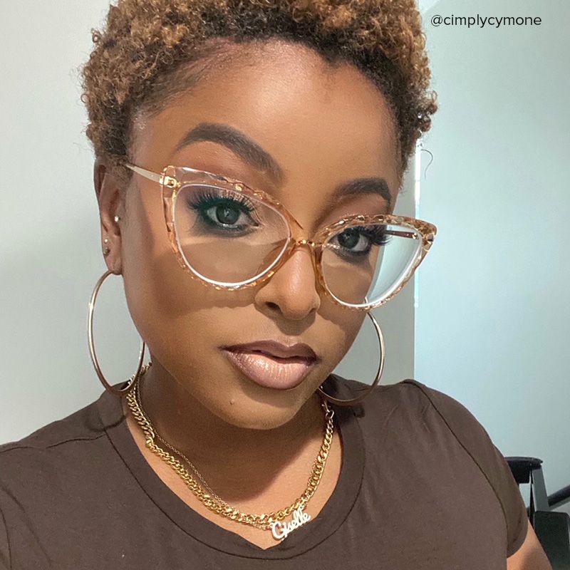 Lucas Cateye Beige Glasses