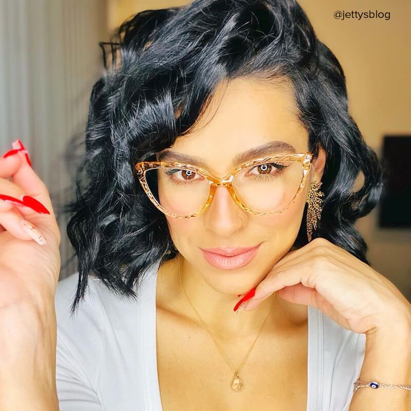 Lucas Cateye Beige Eyeglasses and Translucent Frame6