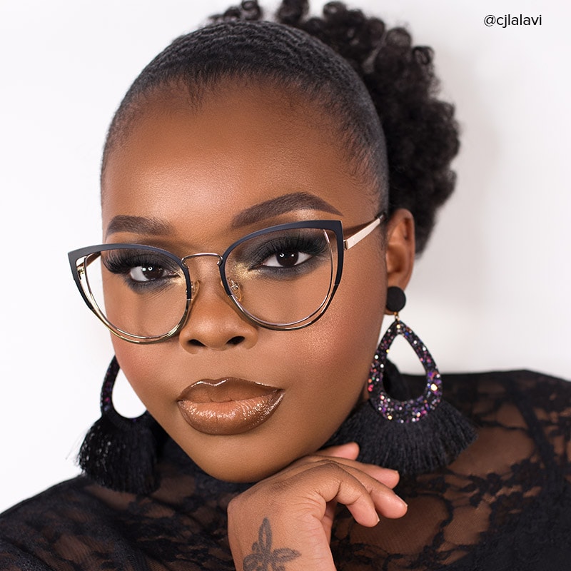 Harvey Cateye Black Glasses