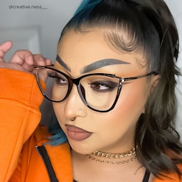 Yomary Cateye Black Glasses10