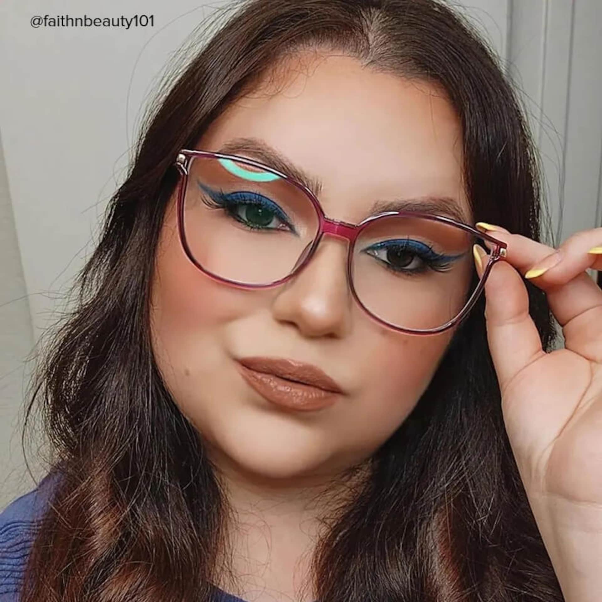 Rodz Square Purple Frame Glasses | Zeelool7