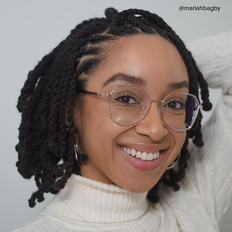 Bivins Geometric Gold Thin Frame Glasses | Zeelool9