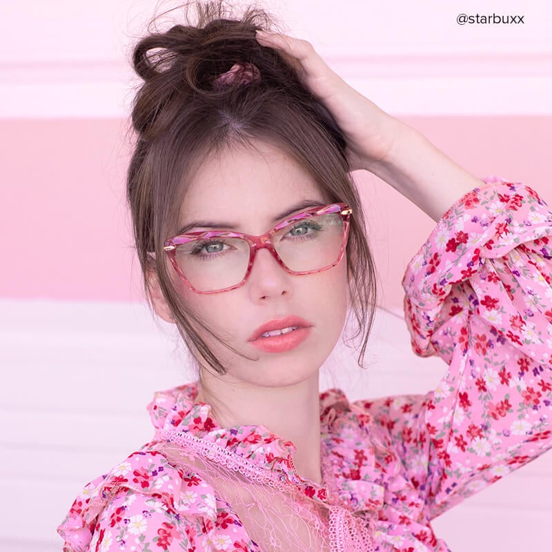 Juliet Pink Cat-eye Frame Glasses for Women | Zeelool7