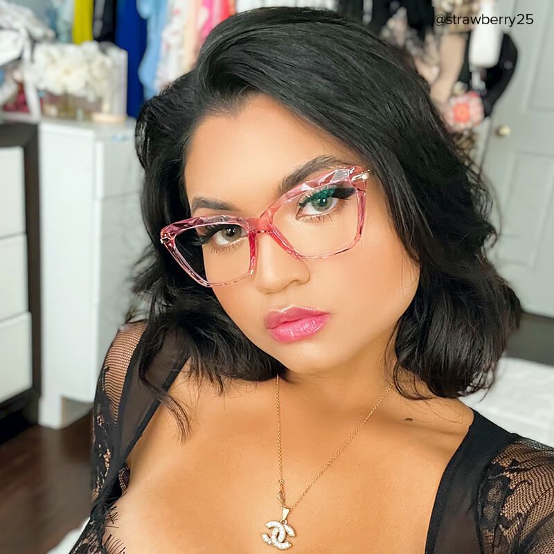 Juliet Pink Cat-eye Frame Glasses for Women | Zeelool6