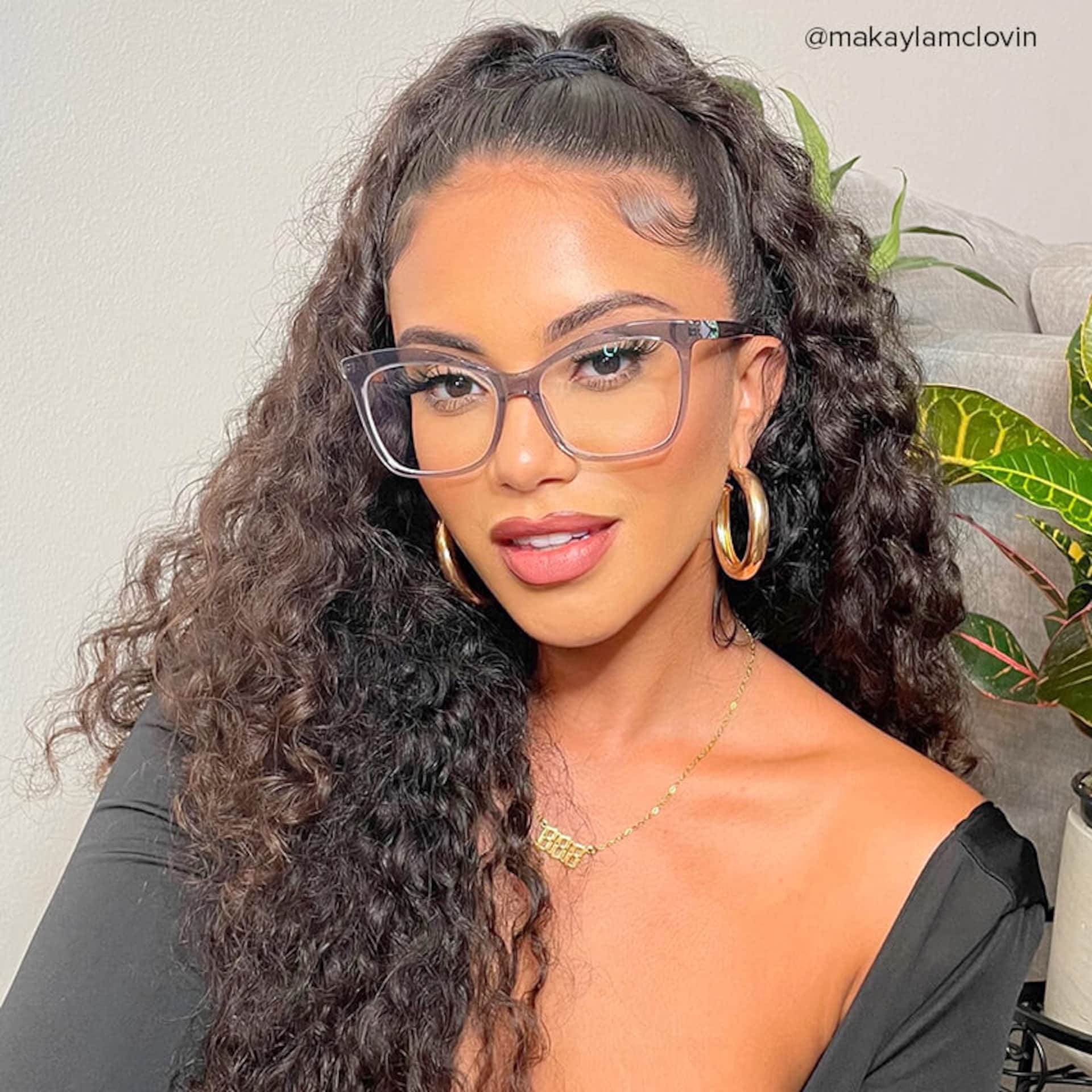 Alfred Butterfly Gray Frame Glasses | Zeelool Optical8