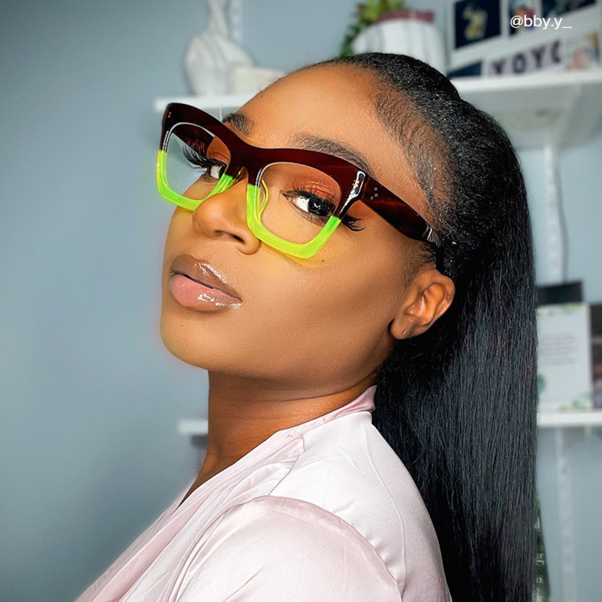 Benitez Square Green Frame Glasses | Zeelool Optical5