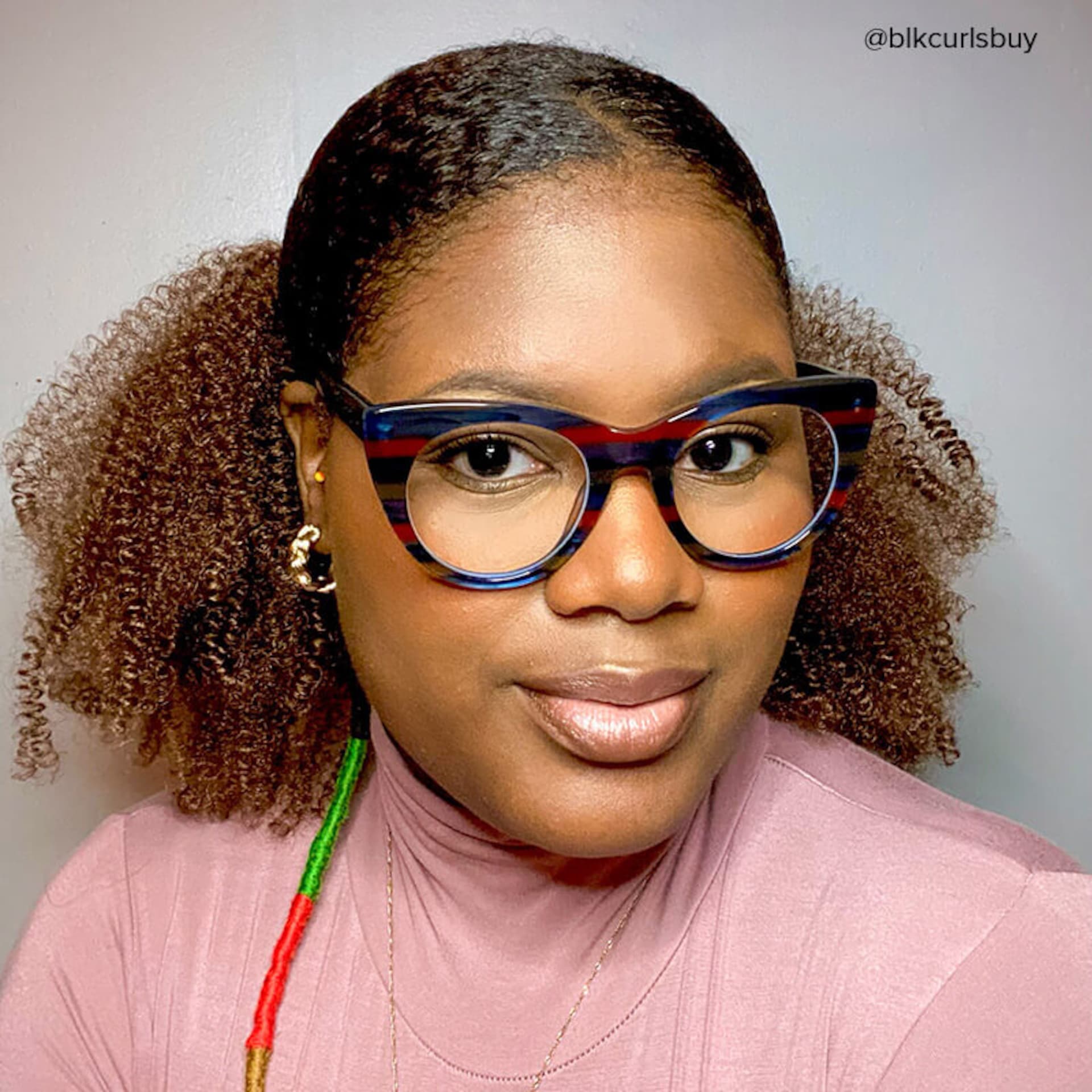 Aronia Cateye Blue-Red Glasses | Zeelool Glasses6