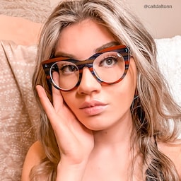 Aronia Cateye Blue-Red Glasses7