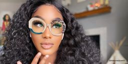 Kinkle Geometric Snake-Skin Glasses1