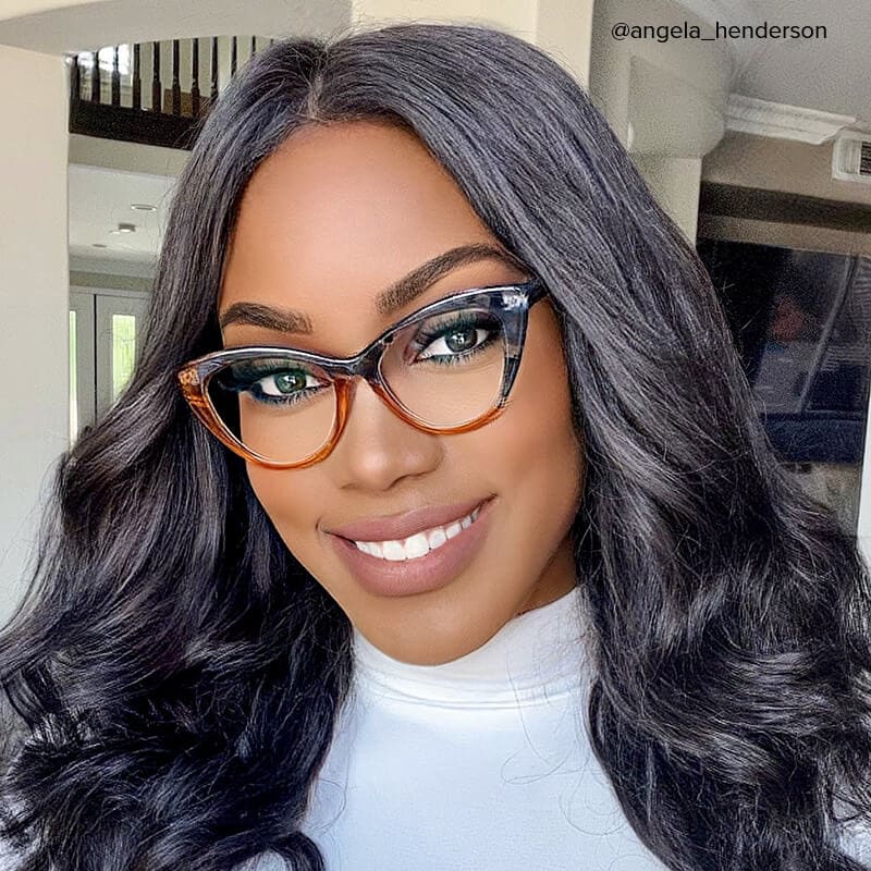 Maxine Cateye Orange Glasses6