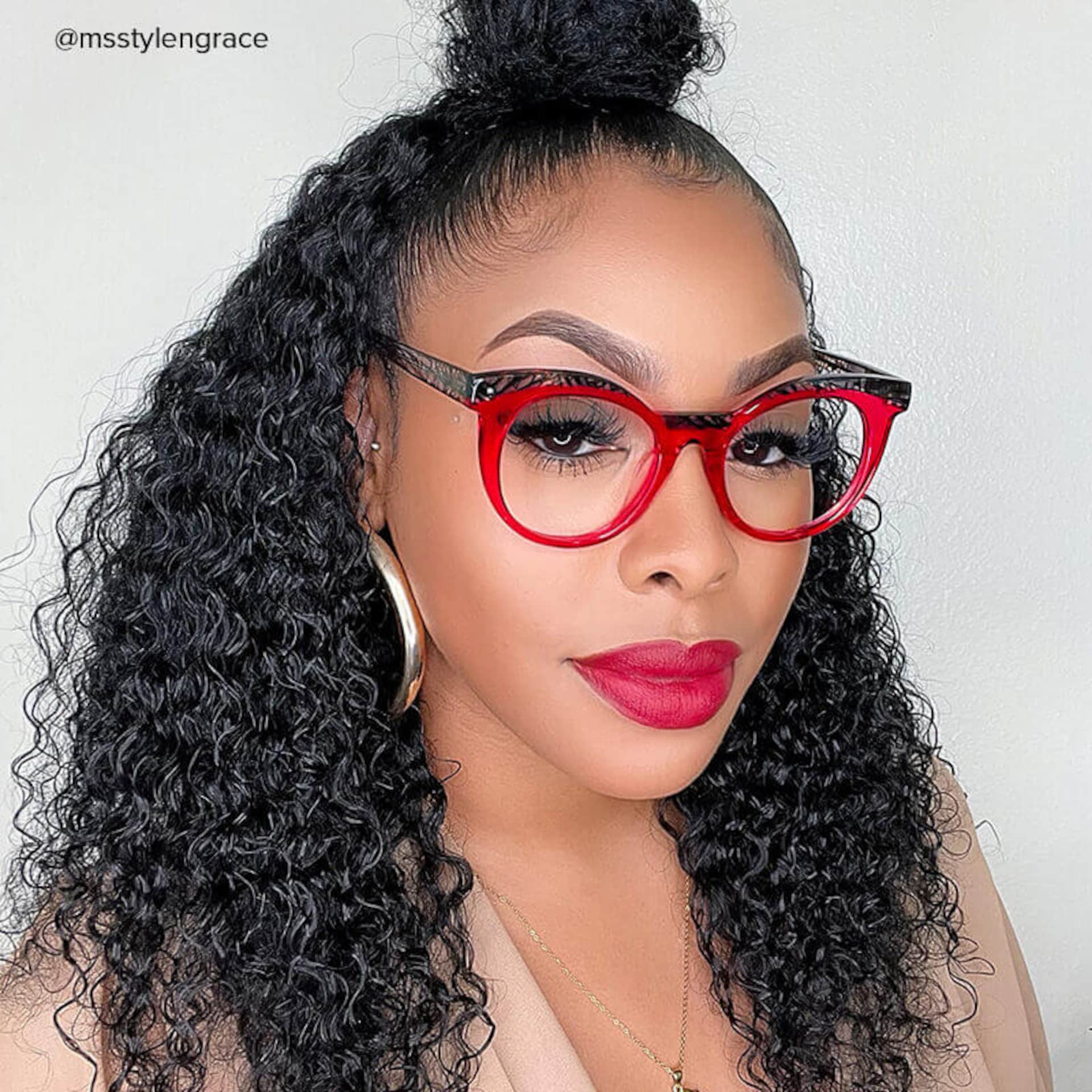 Lismary Cateye Pink Glasses | Zeelool Glasses5