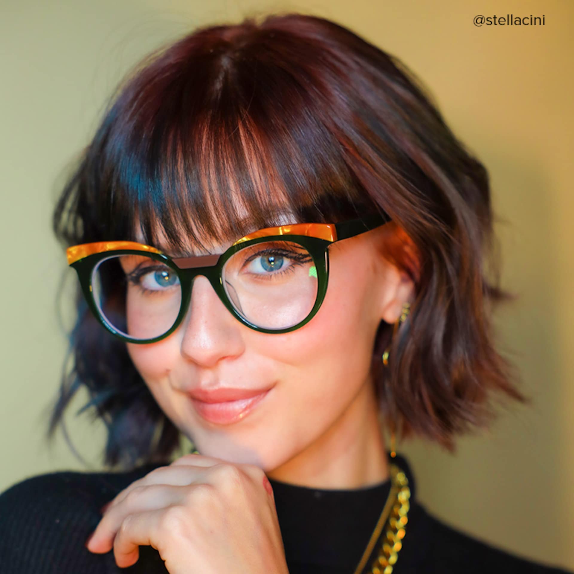 Lismary Cateye Green Glasses | Zeelool Glasses4