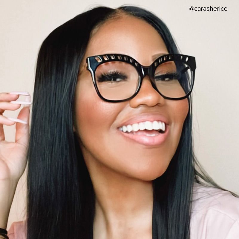 Francisco Square Black Glasses | Zeelool Glasses4