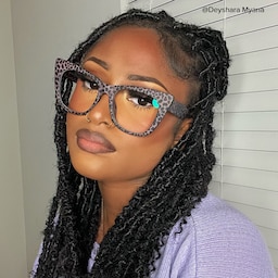 Fuller Cateye Purple-Leopard Glasses5