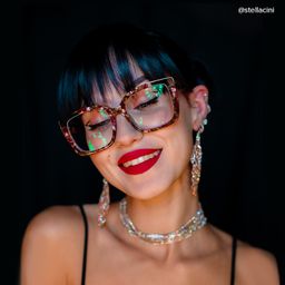 Dortch Square Red-Floral Glasses5