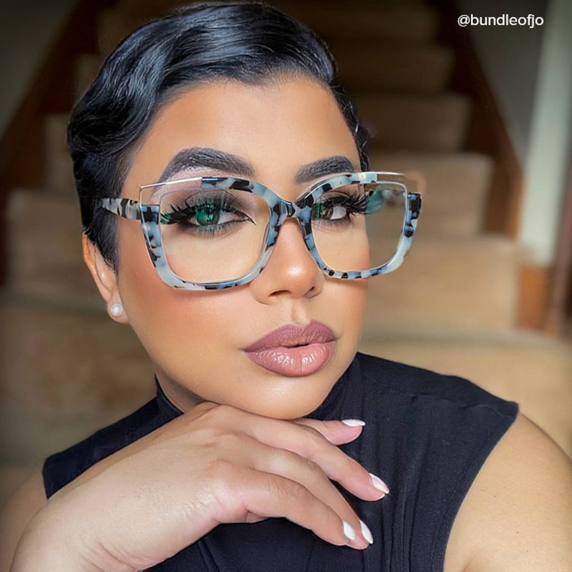 Dortch Square Light-Tortoise Frame Glasses | Zeelool9