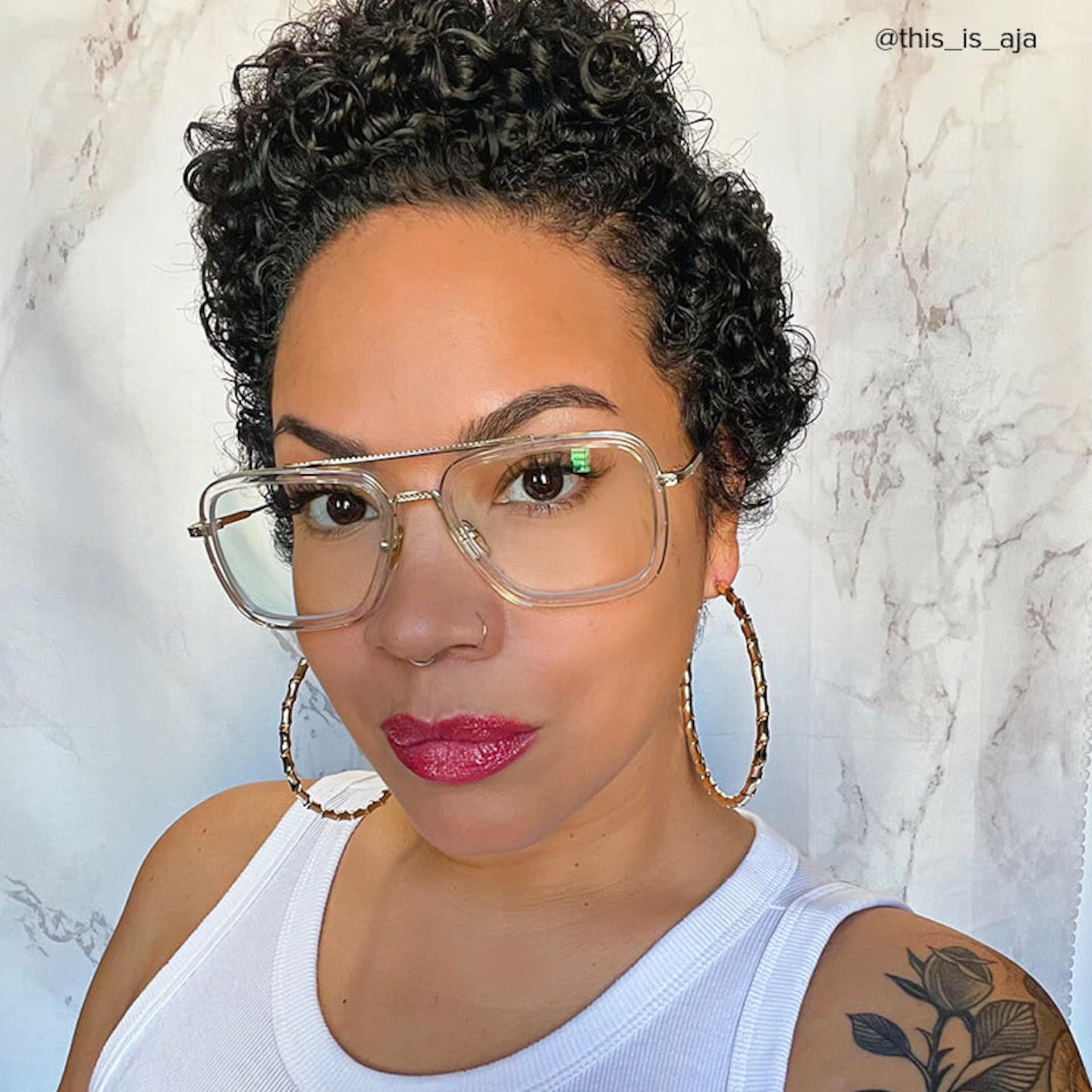 Gifford Aviator Crystal Frame Glasses | Zeelool Optical12