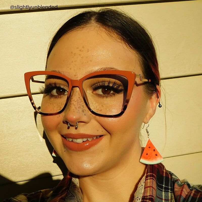 Awilda Cateye Red Glasses