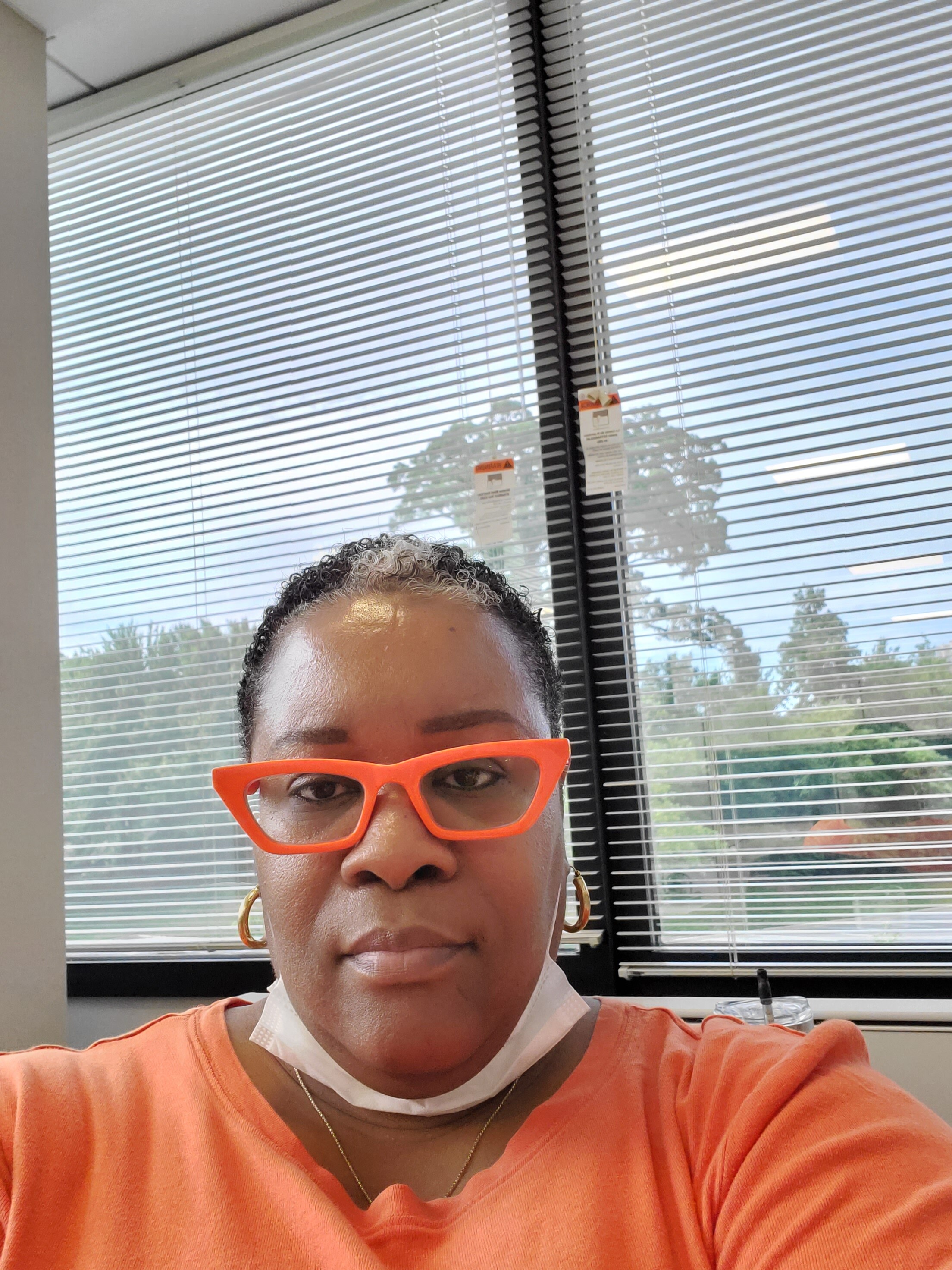 Orange my favorite color. It's summer so I am enjoying wearing someth0