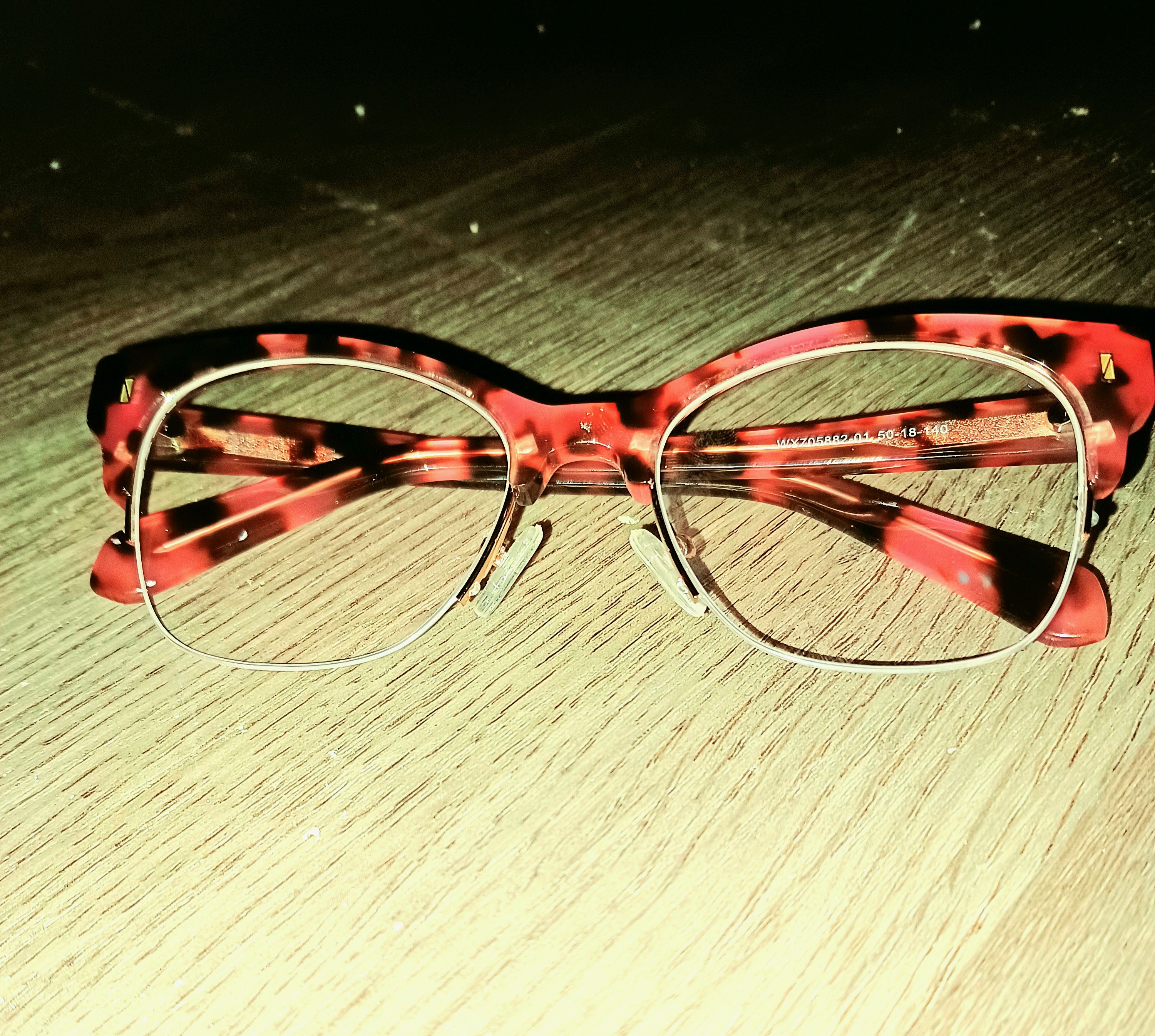 Minerva Browline Pink-Tortoise Glasses | Zeelool Glasses
