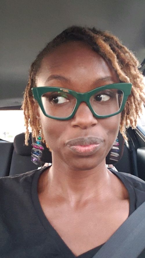 Sharii Geometric Green Glasses | Zeelool Glasses