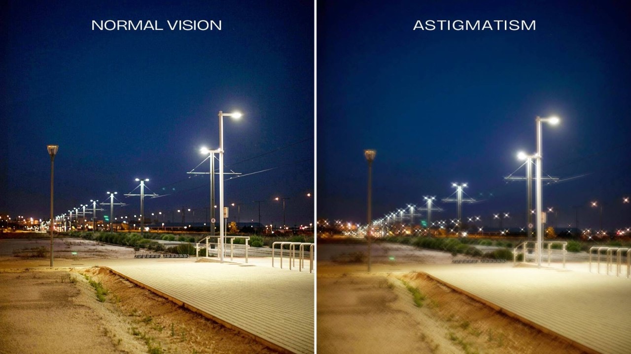 How do people with astigmatism see the world?