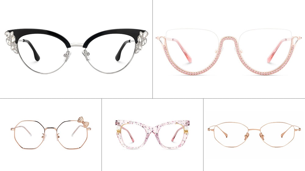 Coquette glasses with Popular Shapes, Color and Materials