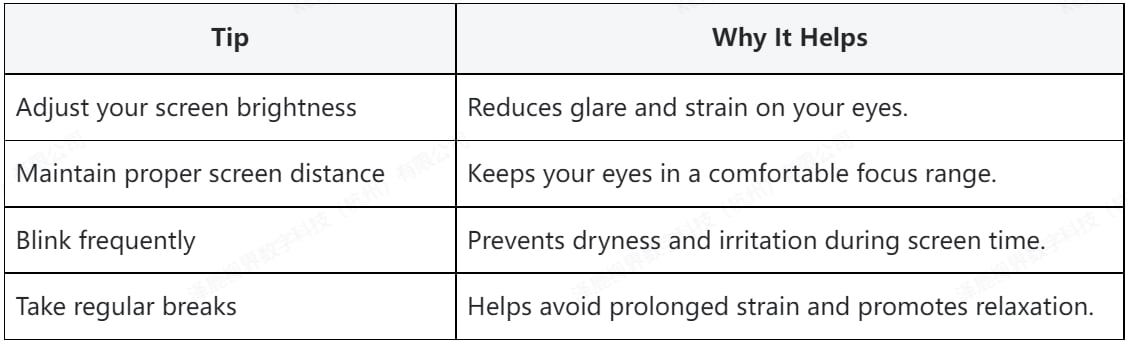 Reduce Fatigue Caused by Computer Glasses