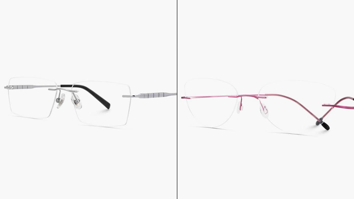 Rimless Titanium Glasses