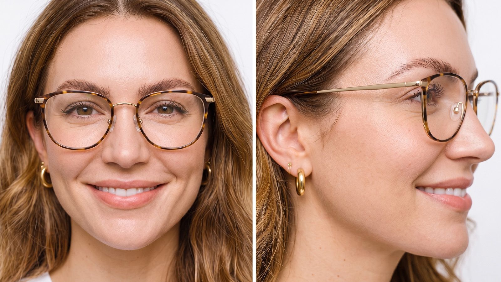 Signs that glasses may need a low-bridge fit