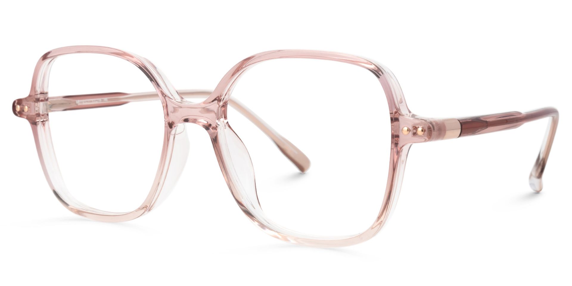 Pink Lenzie Square Frame Eyeglasses | Zeelool1
